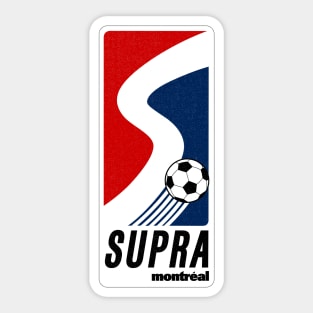 Defunct Montreal Supra Soccer 1988 Sticker